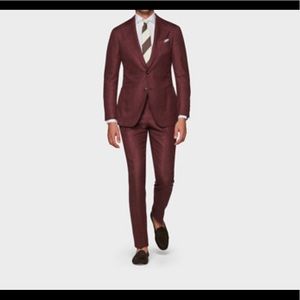 Suitsupply Havana patch wide lapel suit.
